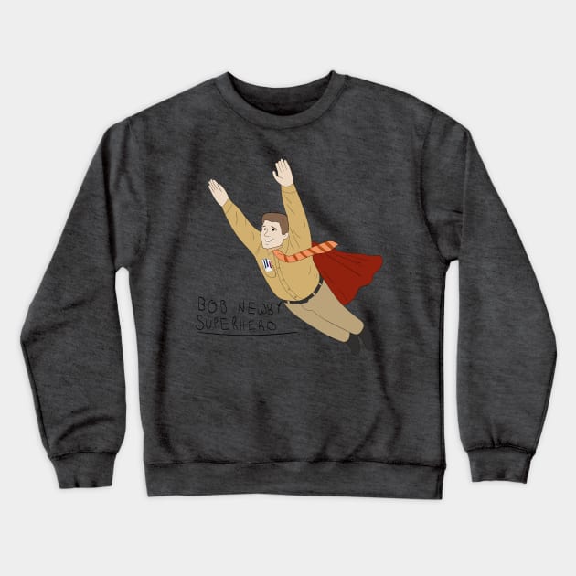 Bob Newby Superhero Crewneck Sweatshirt by Selinerd